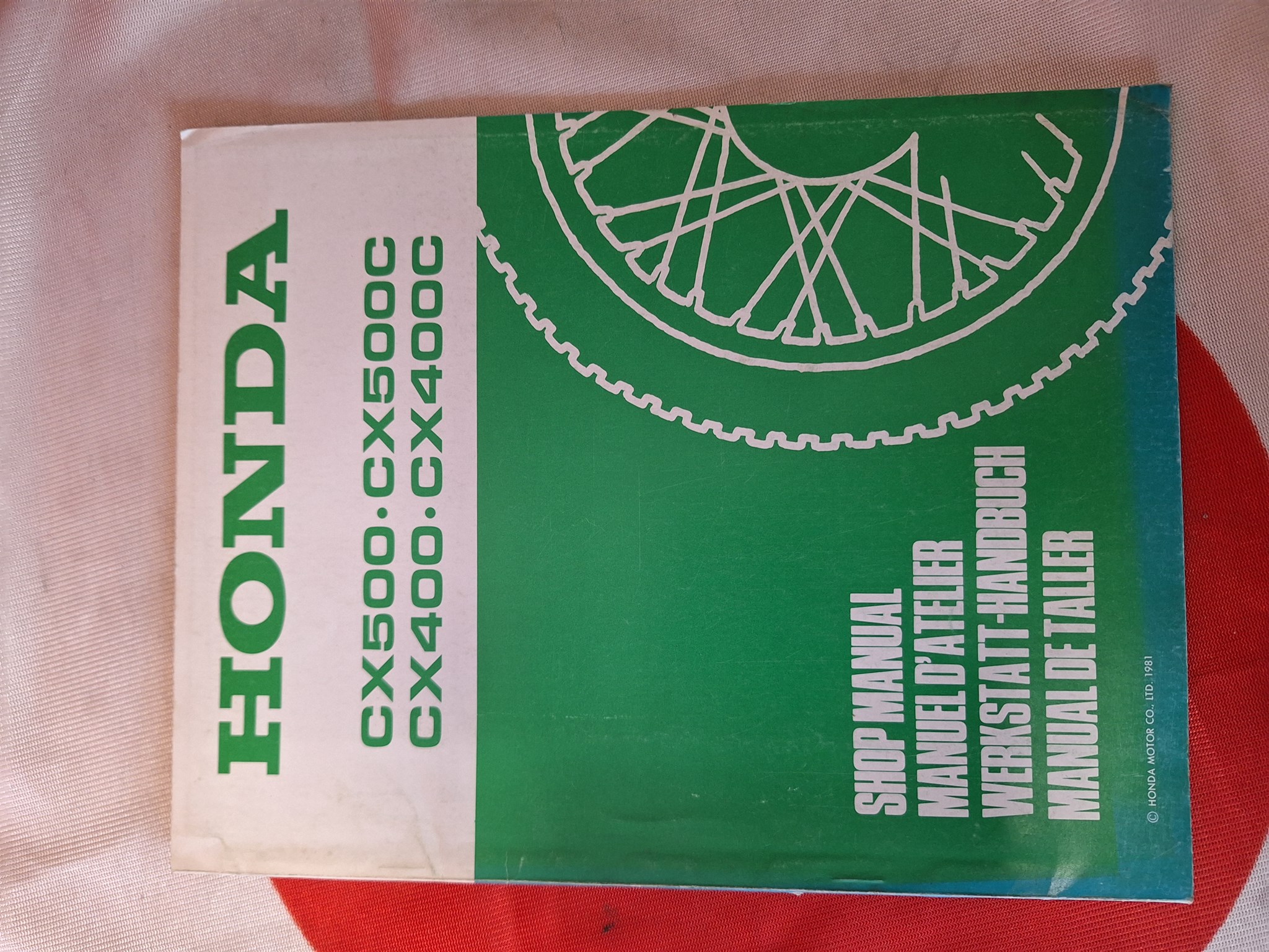 Picture of Werkstatthandbuch Nachtrag Honda  CX500 CX400C